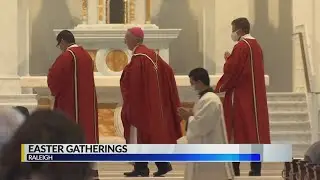How are local churches preparing for Easter gatherings?