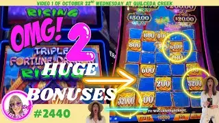 😎🌈🍀HUGE WINS ON RANDOM BONUSES on Mystery of the Lamp&Triple Fortune Dragon Rising, #slots,#jackpots