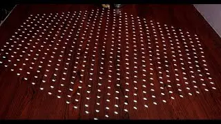 Big Sankranthi Chukkala Muggulu || 27x14 middle dots rangoli || 2023 muggulu || Meena's Rangoli