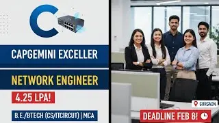 Capgemini Off Campus Drive 2025 | Network Engineer | 4.25 LPA | Apply Now! 🚀#capgeminioffcampus