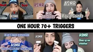 [ASMR] 70+ TRIGGERS 1 HOUR LOOP➿😍 Zzz