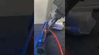 The collaborative robot performs laser welding on #robotwelding #laser #welding #automatedwelding