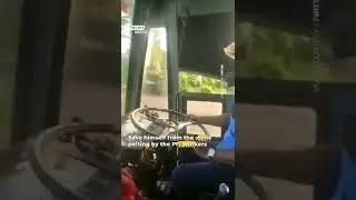 KSRTC Driver Wore A Helmet While Driving The Bus. | #shorts | #newsreels