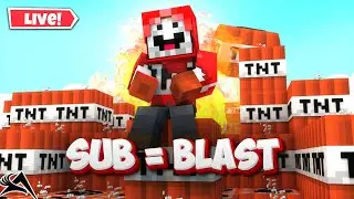 LIVE 🔴 Minecraft Falling Pickaxe TNT 😱 #shorts #shortslive #minecraft #live
