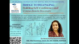 Bridge to belonging: Building Self-confidence and connection in recovery || Eklavya Foundation