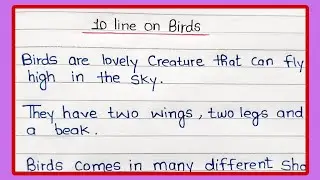 10 Line On Birds | Essay On Birds in English | Writely Education