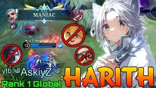 MANIAC Harith Jungler Monster - Top 1 Global Harith by ʸᵗᵇ༄AskiyZ༄ - Mobile Legends