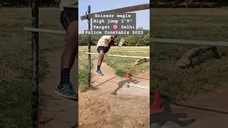 Scissor angle High jump 3'9