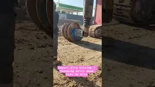 Fastest Drill Head Change! Expert Pile Driver Operator in Action