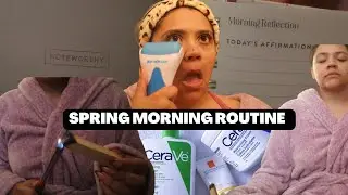 Spring Morning Routine 🌸 Making time for myself as a working mom |AliyahMarie'sreality