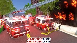 Мультиплеер EmergeNYC с TheNorthernAlex &mdash; FDNY Engine 280 и Ladder 132 First Due Fire в Бруклине