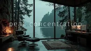 Calm Focus Music for Deep Work - Misty Lake Vibes | Instrumental Study & Zen