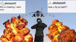 GTA Online - Trolling Players with Hydra & B-11 Speed Glitch! Insane Ground Chaos & Reactions
