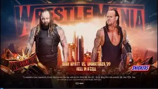 The Undertaker vs Bray Wyatt | Wrestlemania Hell In A Cell {WWE2K24} (PS5)