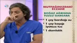 Boğaz ağrısına tuzlu su