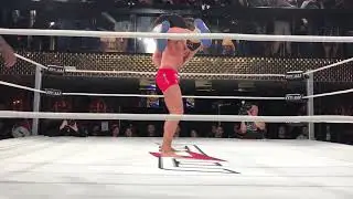 Matt Riddle hits a high knee and german suplex on Tom Lawlor in MLW