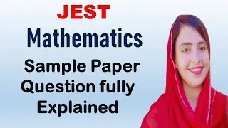 JEST (SELD) IBA Sukkur Sample Paper Solved || Mathematics