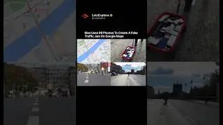 He hacked Google Maps with a wagon and 99 phones! 📱🔴 #tech #googlemaps #hacks #berlin #art