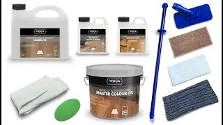 Kit, Prepare Woca Wood Lye, Oil finish Woca extra white Master Colour Oil DC006 & DC080