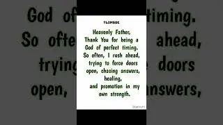 Father, help me surrender the need to control what only You can orchestrate.