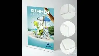 A4 size acrylic display stand card holder