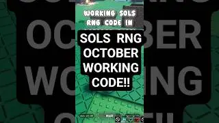 ВЫПУЩЕН РАБОЧИЙ КОД ГСЧ Сола 🎃 #solsrng #codes #rblx #roblox #rng