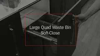 Large Quad Waste Bin Soft-Close