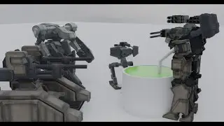 MTs and Normals try Kojima Juice [ARMORED CORE 4 ANIMATION]