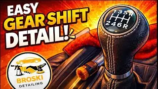 Worn Leather Gear Shift Restoration &ndash; Satisfying Result