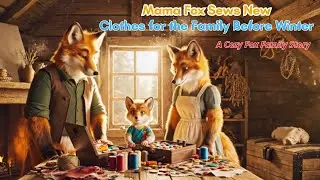 Mama Fox Sews New Clothes for the Family Before Winter | A Cozy Fox Family Story