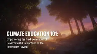 Climate Education 101: Empowering the Next Generation of Environmental Stewards