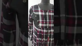 Western Wear Checks Dress / Western Wear Dress for beautiful Women/ western wear frock for girls
