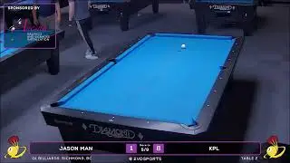 JASON MAN vs KPL - Q1 BILLIARDS - TABLE 2 | EvoSports