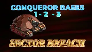 War Commander Sector Breach Event Conqueror Bases 1-2-3 Quick Free Repair .