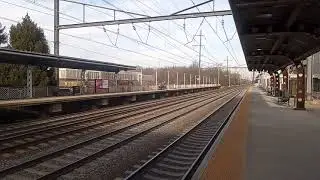 Afternoon Amtrak Northeast Corridor High Speed Trains at Hamilton, NJ January 13th