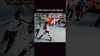 Traffic Police Vs Army🔥☠️⚔️ #police #army #commando #indianarmy #military #power #viral