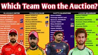 Umar Akmal In PSL 2026 Auction Result Who Won the Auction Peshawar Zalmi Squad Revealed