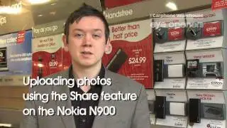 Nokia N900:  How to upload photos using the Share  feature