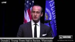 Stephen Miller Amazing Speech Racine Wisconsin Senior Policy Adviser for Donald Trump ✔