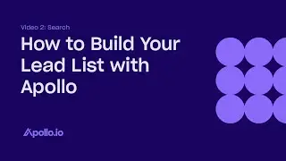 Как создать свой список лидов с помощью Apollo