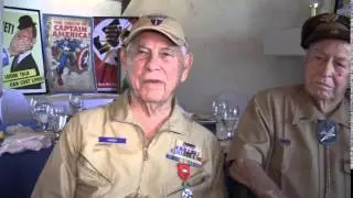 What Nazi resistance did Allied bomber Pilot Elmo Maiden encounter from Axis Luftwaffe? (5331)