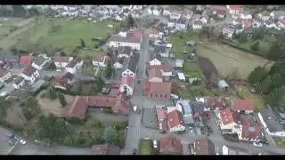 Drone footage of Mackenbach Germany