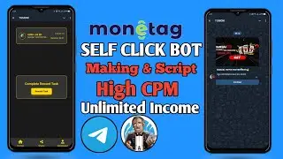 How to make Monetag Self Click Telegram bot | Monetag Self Click | Monetag High CPC