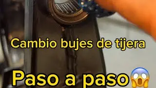 cambio de bujes de tijera para una moto PASO A PASO. #tikormotos