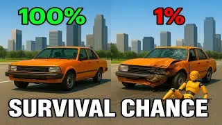 Muscle Car Crash Test &ndash; 100% vs 1% Survival Chance | BeamNG.drive