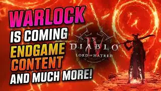 WARLOCK is coming! Diablo 4 Lord Of Hatred BIG Announcement!