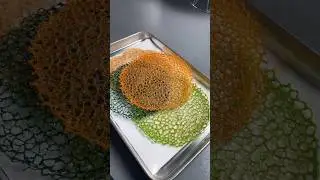 Coral tuile recipe  #recipe #gastronomia