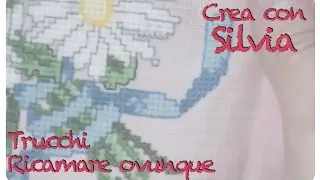 Tutorial: Punto croce, come ricamare con l'aida solubile