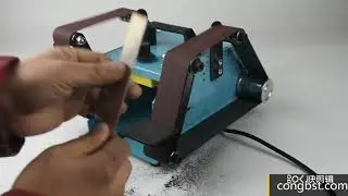 220V Desktop double head electric abrasive finishing machine Belt Sander 950W
