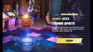 HOW TO LEVEL UP CROWN SPRITE MAX LEVEL WITHOUT WINNING-EASY HACK-FORTNITE-08-21-2026